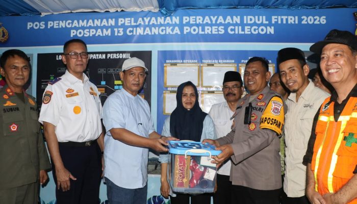 Tinjau 2 Pos Pam, Wabup Najib Hamas Pastikan Pemudik Aman dan Nyaman Lintasi Anyar-Cinangka