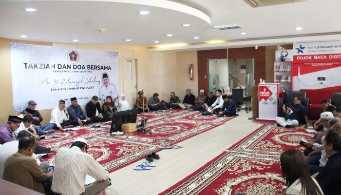 PWI Pusat Gelar Takziah dan Doa Bersama, Sekjen Zulmansyah Sekedang Dikenang Sosok Total dan Berdedikasi
