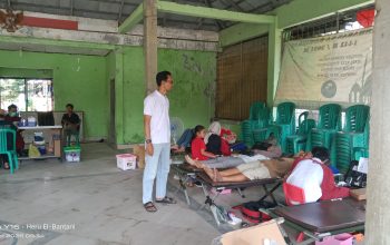 Peduli Sesama, BPD Desa Cikande Perumahan Taman Cikande Jayanti Kolaborasi Dengan PMI kabupaten Tangerang Gelar Donor Darah